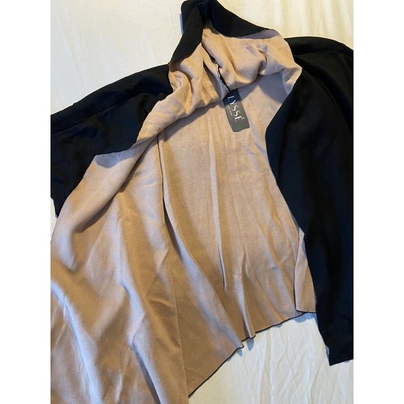 Lysse New York Women's Black/Pink Open Cardigan NWT - Picture 3 of 9